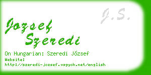 jozsef szeredi business card